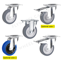 Roulettes pour Flight Case TPE 75-125mm |   Volant d'inertie haute performance, durable et hautement élastique