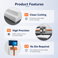 Máquina de Corte Oscilante CNC para Espuma de PU, Esponja, EVA, EPE, XPE, PE e Insertos de Embalaje