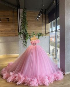 Nuevo Vestido de Gala Rosa para Fiesta de Cumpleaños y Graduación, Dulces 16 Años, Vestido de 15 Años, <span class=keywords><strong>Vestidos</strong></span> de Quinceañera Princesa Económicos MQ668 - Product Image 1