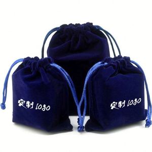 Sac en tissu velours, pochette pour parfum, sac à bijoux, sac cadeau en flanelle, vente en gros - Product Image 5