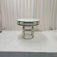 El Último Diseño de Mesa de Pastel de Boda de Acero Inoxidable de Lujo, Adecuada para Bodas, Banquetes, Fiestas y Hoteles