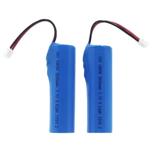 KC CE BIS Certification Factory OEM 18650 Li-ion Battery With Pcb Pcm Connector Wires 3.7v 2600mah For Consumer Electronics