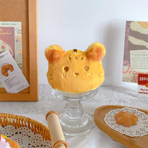 QF divertido llavero de pan de peluche de algodón PP tamaño pequeño juguete garra máquina Premio Arcade relleno fiesta Favor Regalo de Cumpleaños alivio del estrés - Product Image 5