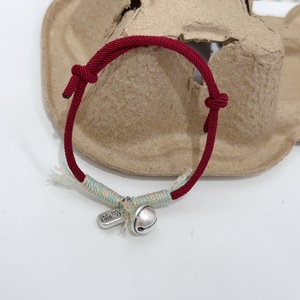 Red <b>Rope</b> Bell <b>Bracelet</b> 999 Sterling Silver Women's Simple Chinese Style Everyday Wear Niche Design - Product Image 2