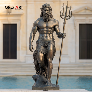 Statua di Zeus Antico a Grandezza Naturale Fatta a Mano, Scultura di Poseidone Personalizzata, Statua della Mitologia <span class=keywords><strong>Greca</strong></span>, Statua <span class=keywords><strong>Classica</strong></span> del Dio Poseidone - Product Image 4
