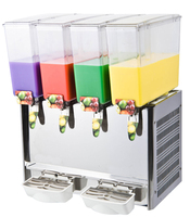 Distributeur de jus de fruits électrique avec moteur, haute productivité, construction en plastique, robinet inclus