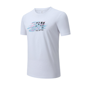 T-shirt pour homme 100% polyester, impression personnalisée, t-shirt uni, vêtements de sport, gym, séchage rapide, t-shirts d'entraînement pour homme - Product Image 4