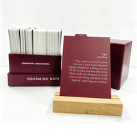 Jeu de cartes personnalisé pour couple, avec boîte rigide OEM, pour conversations et affirmations, impression sur mesure