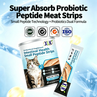 Friandise crémeuse probiotique multi-souches pour chats, soulagement de la diarrhée et des selles molles, collation liquide au peptide de colostrum bovin, vente en gros