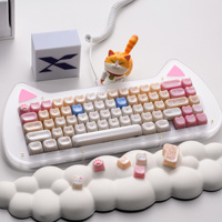 Ensemble de touches de clavier mécanique XVX Keycaps Ragdoll Cat MAO Profile (148 touches) Sublimation Mignon Dessin animé DIY Personnalisé