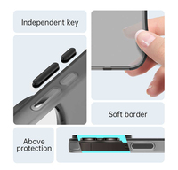 Coque de téléphone mate IMD pour iPhone 17 Air 17promax, compatible avec iPhone 16 15 14 13 Pro Max Plus, coque arrière en TPU givré