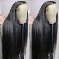 Wig Rambut Asli Manusia 100% Brazilian Raw Full Lace Front, Kepadatan 250, Wig Rambut Asli Manusia HD 13x6 13x4 Pre-Plucked Dengan Lace Transparan