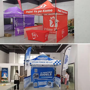 Tenda Kanopi Aluminium Kustom Tahan Air untuk Pameran & Iklan Pameran Dagang, Lipat Portabel Ukuran 10x10 & 10x15 - Product Image 3