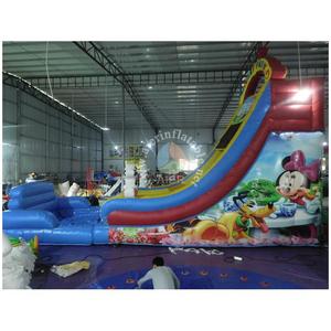 Toboggan gonflable de rebond de dessin animé <span class=keywords><strong>Mickey</strong></span> sautant la souris et le toboggan rebondissant <span class=keywords><strong>Mickey</strong></span> Park toboggan et piscine pour enfants - Product Image 4