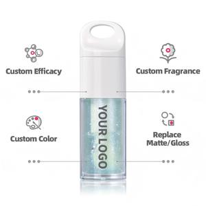 Bracelet de perles mignon en gros, Huile à lèvres végétalienne hydratante, Brillant à lèvres liquide scintillant et waterproof saveur fruitée, Maquillage cosmétique - Product Image 6