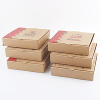 Boîte à Pizza en carton ondulé 8/10/12/14 pouces, impression personnalisée de différentes couleurs avec logo, boîte à frites à emporter