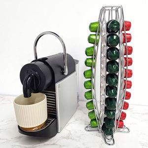 ที่วางแก้วกาแฟแบบหมุนได้ 360 องศา สำหรับใส่แคปซูลกาแฟ K-Cup พร้อมลิ้นชักเก็บแคปซูลกาแฟ Keurig สำหรับวางบนเคาน์เตอร์ครัว - Product Image 4