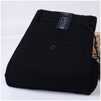 Pantalon décontracté pour homme en coton importé, coupe droite, respirant, sans repassage, idéal printemps-été