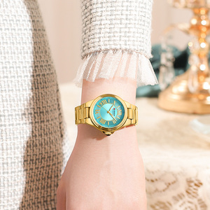 Orologi da donna CURREN alla moda, semplici e casual, con bracciale in acciaio inossidabile, movimento al quarzo, lancette luminose. - Product Image 6
