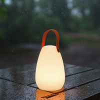 Lampe de camping LED blanche portable à luminosité réglable, design étanche avec corps en plastique pour usage extérieur, jardin et situations d'urgence