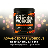 Nutrition sportive pour adultes, poudre de protéines énergétiques pré-entraînement, extrait de plantes, créatine monohydrate, sans sucre, sans caféine, 20-29 g