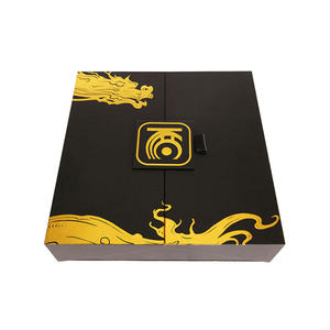 Caja de Regalo Magnética de Doble Puerta Personalizada con Diseño de Dragón Dorado, Caja de Embalaje Cosmético para Fiestas - Product Image 3