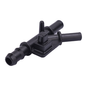 Conector de tubo de retorno de refrigerante Toyota Corolla 1626421090, tubo de agua de plástico negro en forma de T para reparación de motor - Product Image 2
