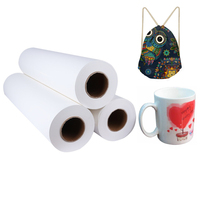 Hohe Übertragungs rate 35g/m² 45g/m² 50g/m² Sublimation papierrolle für Polyester gewebe