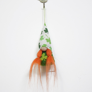 Attiigny 2026 Gnomo Verde di San Patrizio da Appendere, Mini Peluche Tomte per la Festa di San Patrizio con Ornamento Trifoglio Nisse - Product Image 6