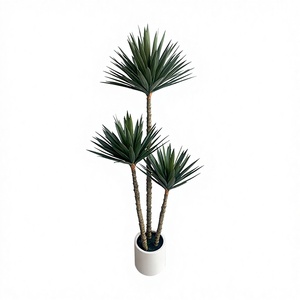 Planta Artificial de Sisal de 3 Tallos para Decoración Interior, Planta Suculenta Artificial de <span class=keywords><strong>Agave</strong></span> con Hojas de Goma Suave al Tacto, 38-153cm - Product Image 1