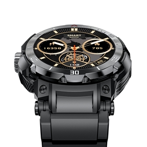 Montre connectée de sport d'extérieur avec écouteurs pour hommes - Étanche IP67, <span class=keywords><strong>boussole</strong></span>, GPS, moniteur de fréquence cardiaque et suivi d'activité - Product Image 4