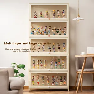 ตู้โชว์อะคริลิคใสกันฝุ่นแบบครีมทำมือ กล่องเก็บของพลาสติกสำหรับเลโก้ จัดระเบียบของใช้ในบ้าน - Product Image 3