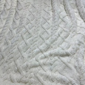 Vente directe d'usine Polyester Double face Sherpa polaire tricoté Jacquard Shu velours tissu pour pyjamas - Product Image 4
