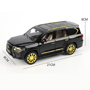 PANDAS 1:24 <span class=keywords><strong>Lexus</strong></span> LX570 Venta caliente luz sonido simulación Diecast <span class=keywords><strong>todoterreno</strong></span> aleación coche Metal modelo SUV vehículo juguete de plástico - Product Image 2