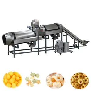 Factory quality Sunward Jinan Hot sale Automatic inflating sweet corn scale processing twin screw extruder snack food machine with different capacity