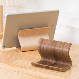 Portatile semplice creativo in legno per telefono supporto per cruscotto flessibile ruotare compatibile <span class=keywords><strong>iPad</strong></span> per uso domestico TV Video Watching - Product Image 4