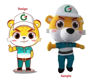 अपनी खुद की आलीशान खिलौना बच्चों के लिए कंपनी उपहार और जोड़ों गुड़िया सीई ASTM OEM ODM कस्टम मेड अनुकूलित टेडी भालू भरवां भालू