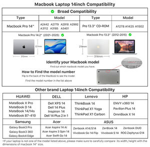 Borsa per Laptop in Vera Pelle Vintage Portatile di Grande Capacità con Tasca Personalizzabile per Viaggi d'Affari Macbook Pro 14 CF3067 - Product Image 5