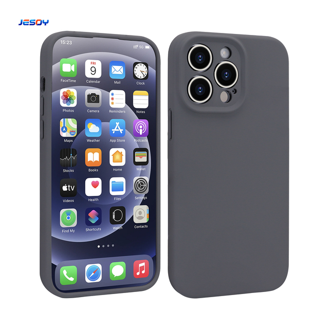 Customized Logo Luxury Shockproof Soft Skin-Friendly Real Liquid Silicone Mobile Phone Case for iPhone 16 15 14