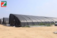 Grande serre agricole solaire en acier galvanisé pour la culture hydroponique de légumes et de fruits - ZhuoTai