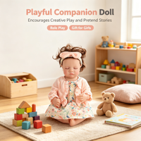 Poupée Reborn réaliste de 18 pouces (45,72 cm) avec corps lesté en vinyle, tenues variées personnalisables, cadeau jouet pour enfants et collectionneurs