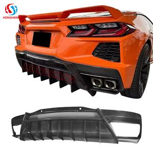 Honghang thương hiệu sợi carbon khuếch tán phía sau phù hợp cho Chevrolet Corvette C8 phụ kiện phía sau khuếch tán môi 2020 2021 2022 2023 - Product Image 1