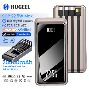 ราคาขายส่ง พาวเวอร์แบงค์ 10000mah ความจุขนาดใหญ่ 20000mAh พร้อมสาย Type C รองรับ PD20W ชาร์จเร็ว สำหรับโทรศัพท์มือถือ 17 - Product Image 1