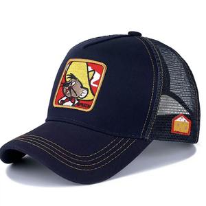 Dessin animé lapin canard conception 5 panneaux maille casquette <span class=keywords><strong>de</strong></span> Baseball 3D broderie impression numérique unisexe adulte été extérieur chapeau <span class=keywords><strong>de</strong></span> soleil - Product Image 3