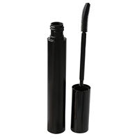 Mascara waterproof en tube doré, étiquette privée, logo personnalisé, gel noir, maquillage pour les yeux, cosmétique