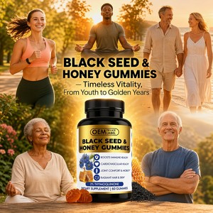 Supplément aux herbes glacées à l'huile de graine noire et au <span class=keywords><strong>miel</strong></span> <span class=keywords><strong>pour</strong></span> le système immunitaire, <span class=keywords><strong>la</strong></span> digestion des articulations - Product Image 4