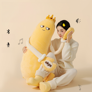 Oreiller corporel en peluche Smart Mango King, aide au sommeil chauffante et apaisante avec enregistrement Bluetooth, compagnon long pour adultes et dormeurs latéraux - Product Image 2