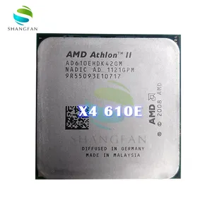 AMD — CPU pour ordinateur portable Athlon X4 610E, processeur Quad-Core 2.4GHz, prise AM3 938pin, 45W