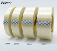 Ruban adhésif 3M pour filament Scotch Ruban de cerclage renforcé Film polypropylène 898 Fibre de verre Caoutchouc transparent Imperméable sans impression Ruban CN;FUJ