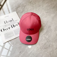 Casquette de baseball ajustable en coton unisexe pour adultes, taille unique, avec logo personnalisé et fermeture à lanière, style athlétique.